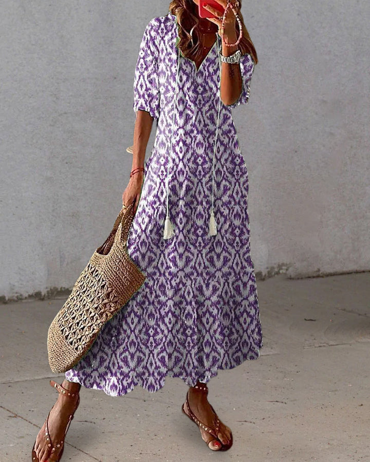 Dianna™ – Bohemian Belly-Concealing Dress
