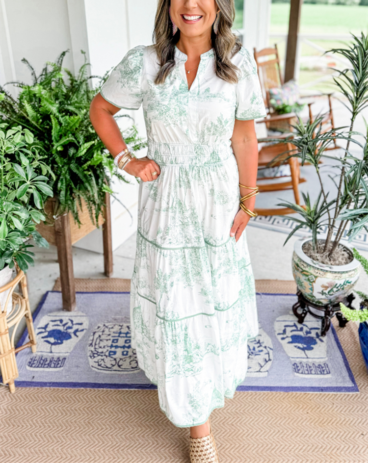 MAISY | CLASSIC TOILE MAXI DRESS