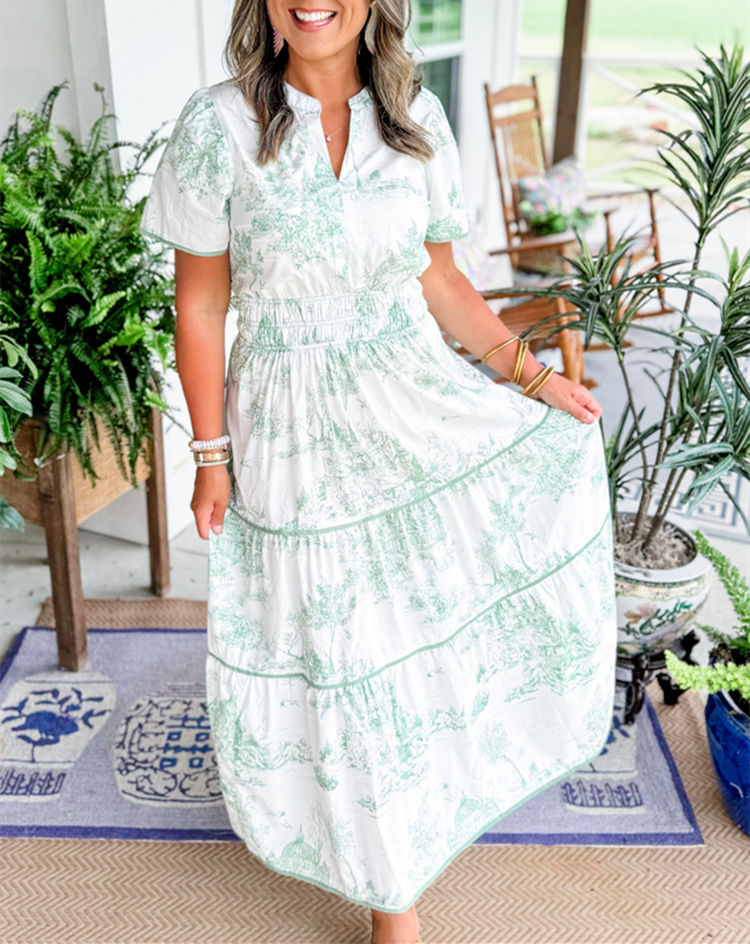 MAISY | CLASSIC TOILE MAXI DRESS