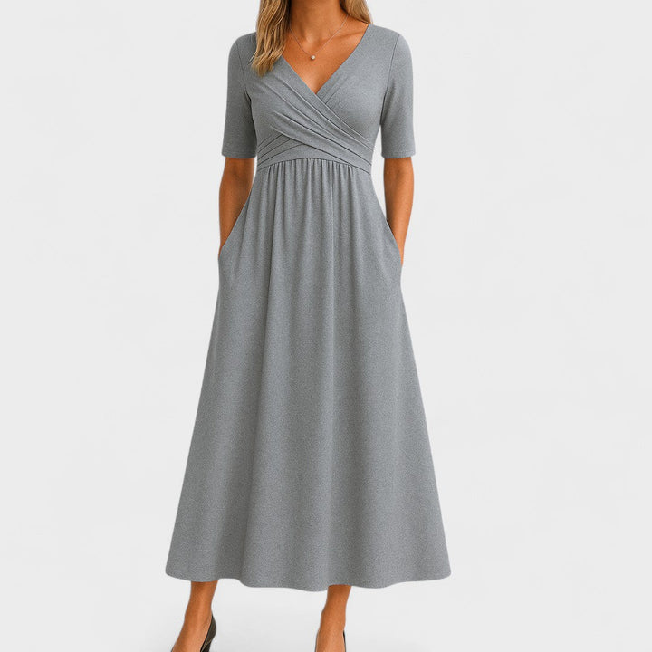 Claribel | Elegant Midi Dress – Timeless Style, Everyday Comfort