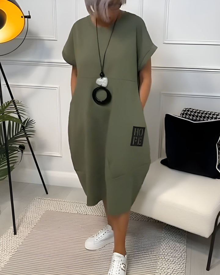 Melly™ | Stylish Short Sleeved Dress