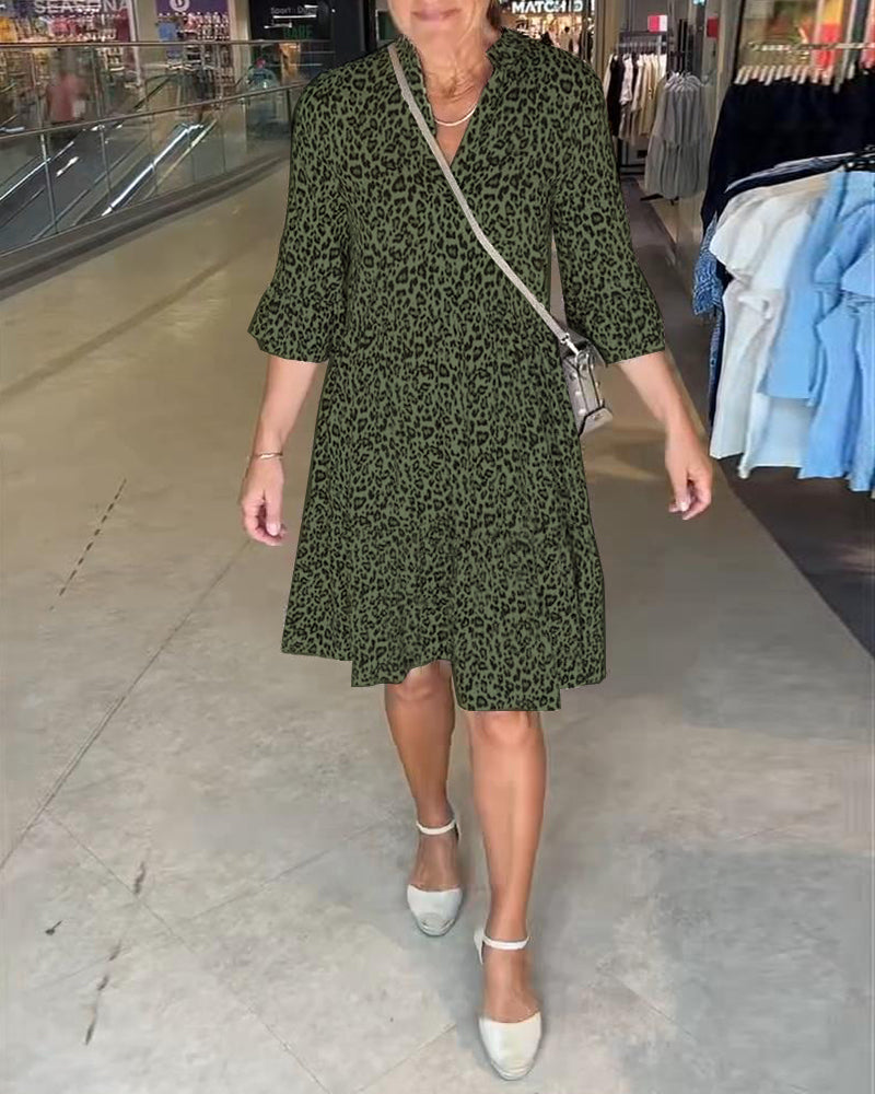 Hannah™ | Leopard print dress