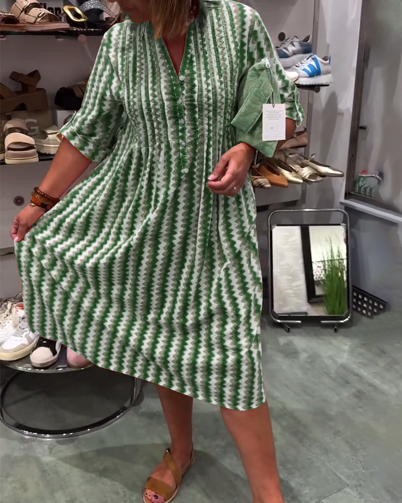 Nora™ | Women’s Dress with Wavy Pattern