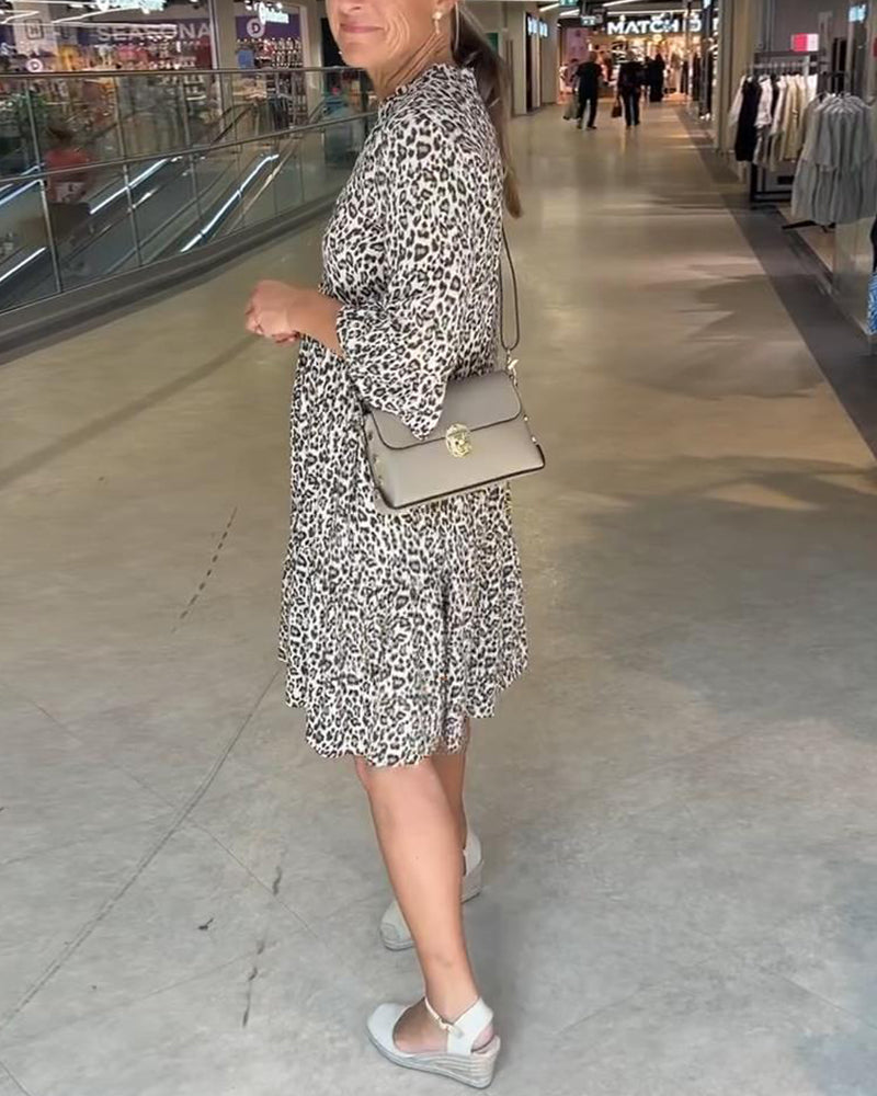 Hannah™ | Leopard print dress