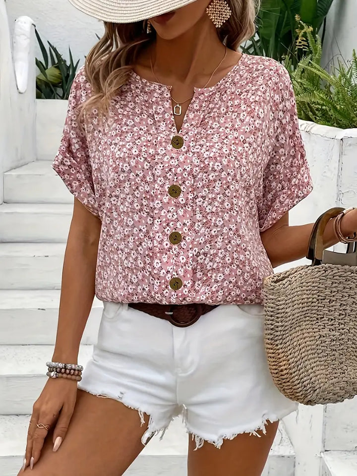 Saorla – Elegant Floral Print Blouse