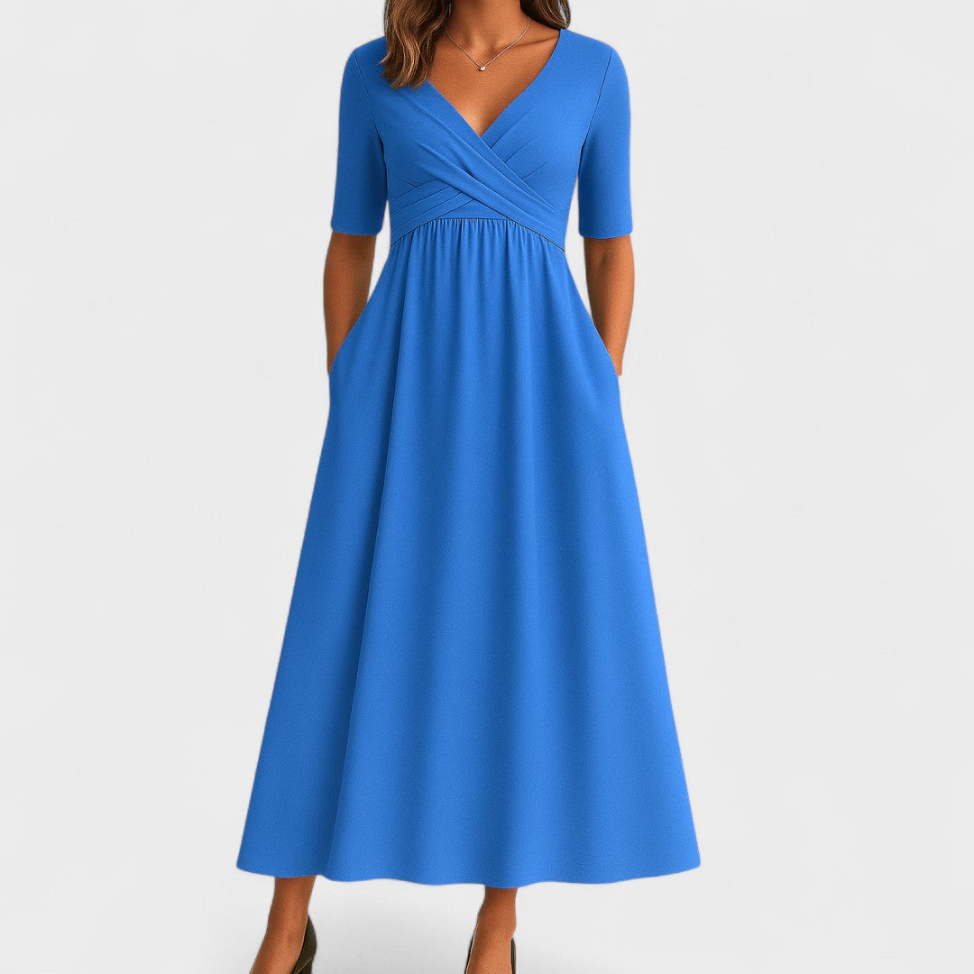 Claribel | Elegant Midi Dress – Timeless Style, Everyday Comfort