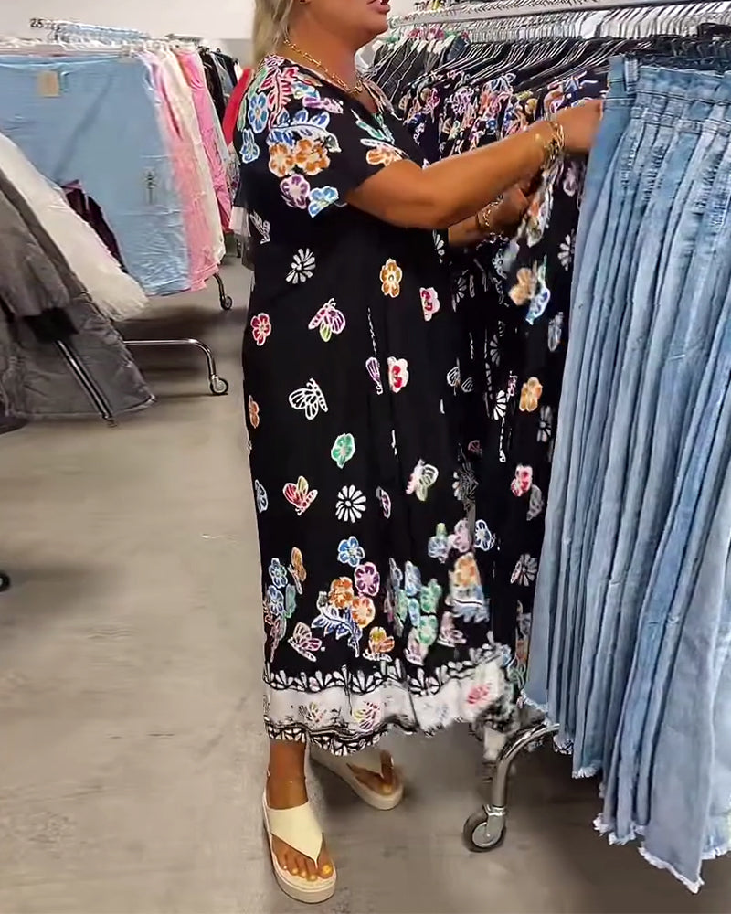 Stella™ | Women’s Oversized Loose-Fit Printed Dress