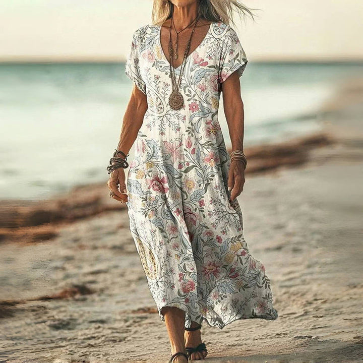 Orla™ | Vintage Dress with Floral Pattern