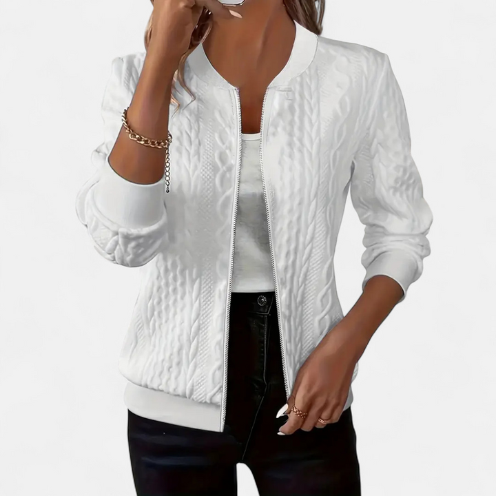 Dympna - Textured Bomber Jacket