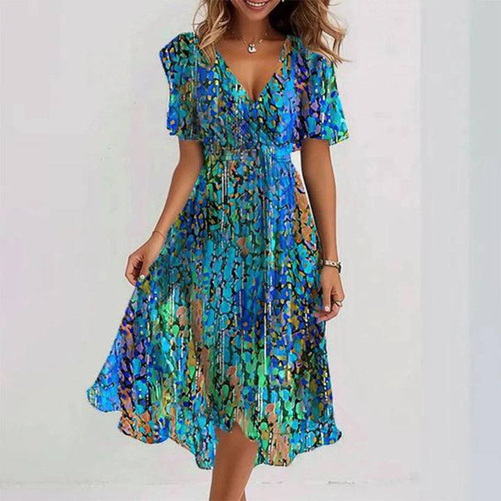 Priscilla™ | Elegant short sleeve dress