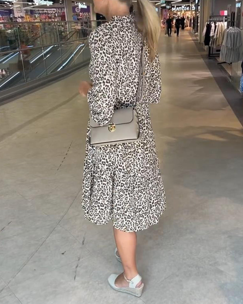 Hannah™ | Leopard print dress