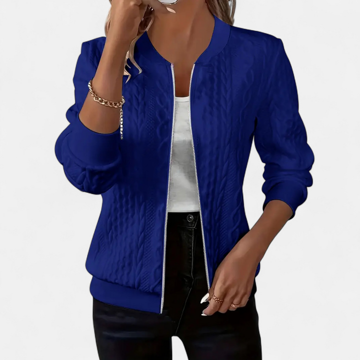 Dympna - Textured Bomber Jacket
