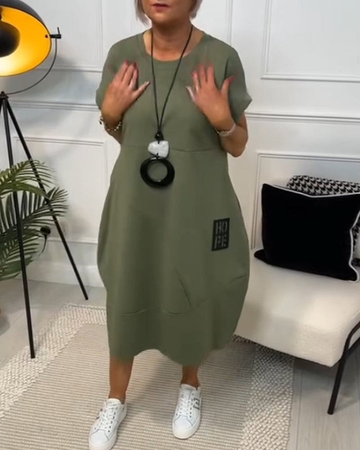 Melly™ | Stylish Short Sleeved Dress