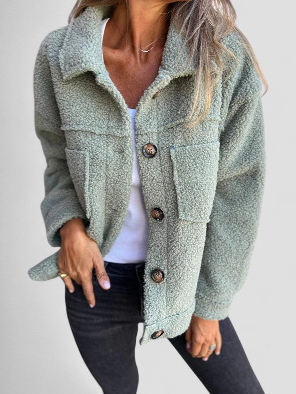 Dion™ - Short Wool Jacket with Lapels