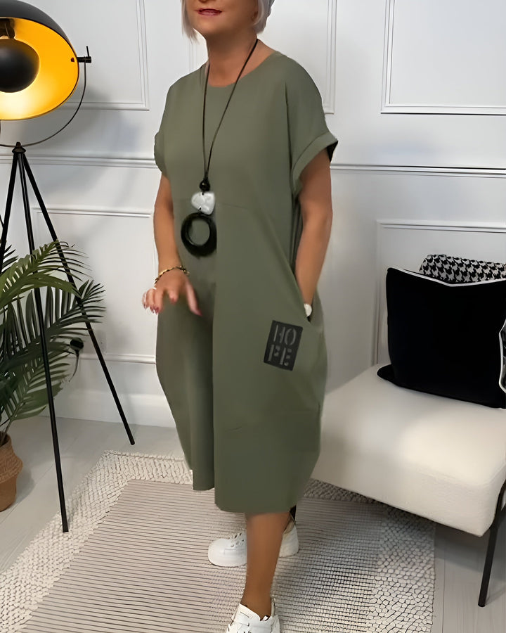Melly™ | Stylish Short Sleeved Dress