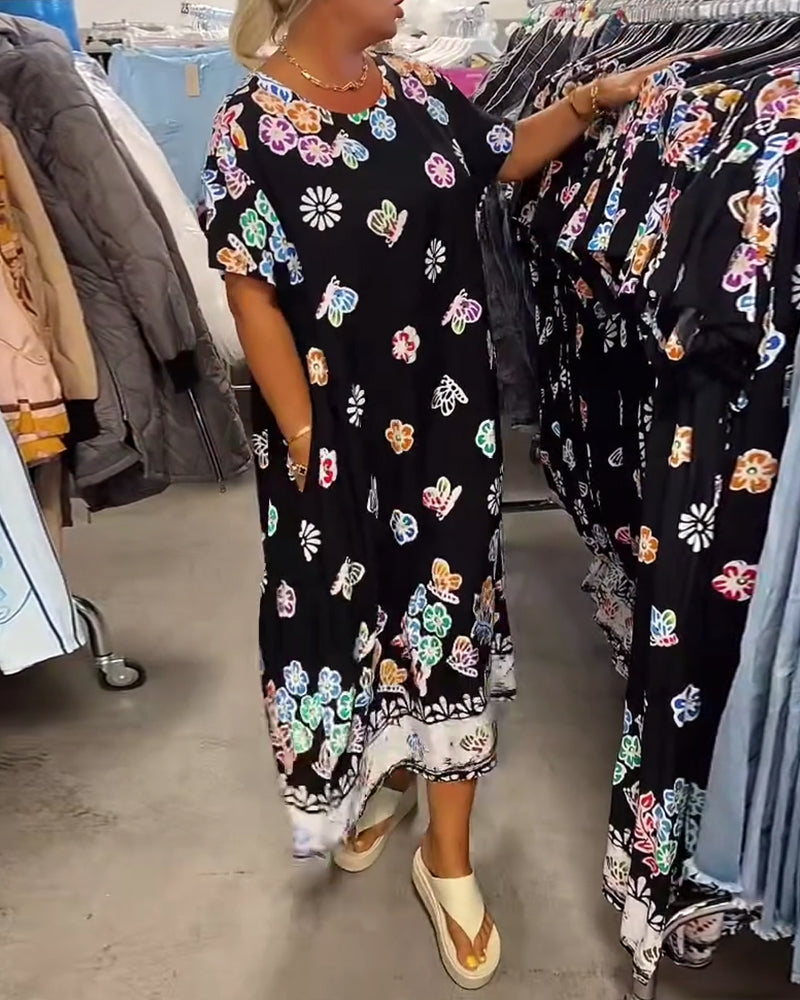 Stella™ | Women’s Oversized Loose-Fit Printed Dress
