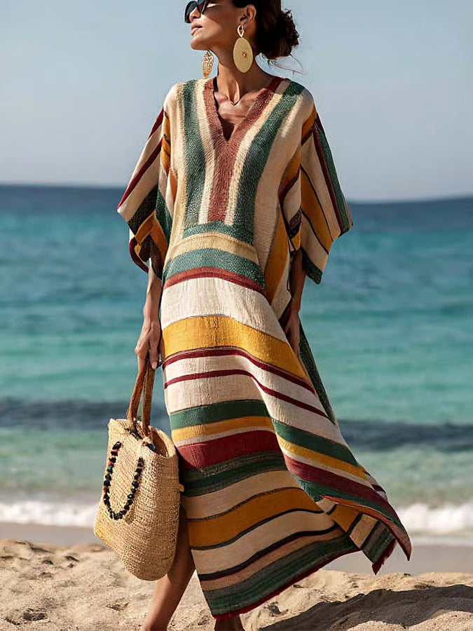 Elegant Long Linen Dress