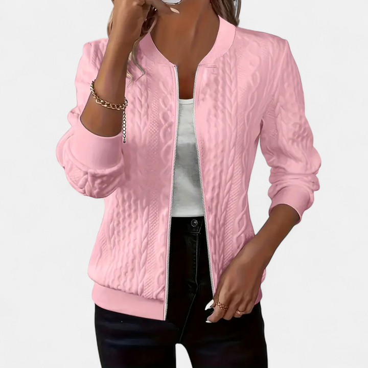 Dympna - Textured Bomber Jacket