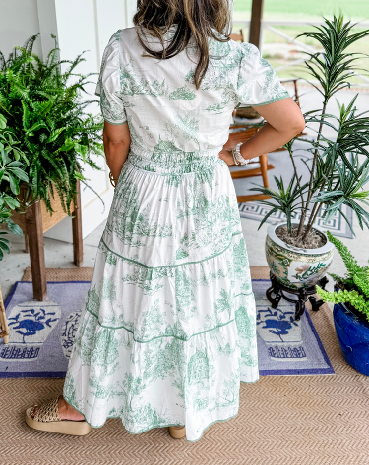 MAISY | CLASSIC TOILE MAXI DRESS