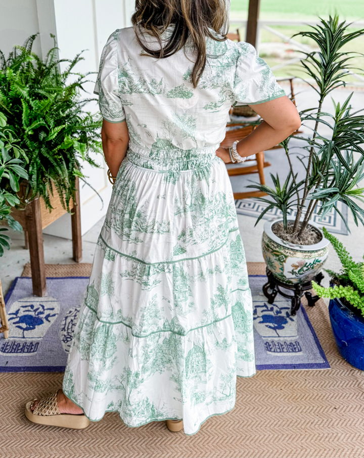 MAISY | CLASSIC TOILE MAXI DRESS