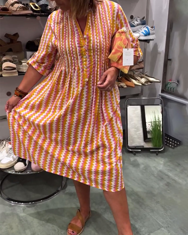 Nora™ | Women’s Dress with Wavy Pattern