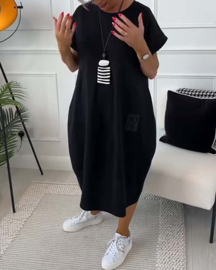Melly™ | Stylish Short Sleeved Dress