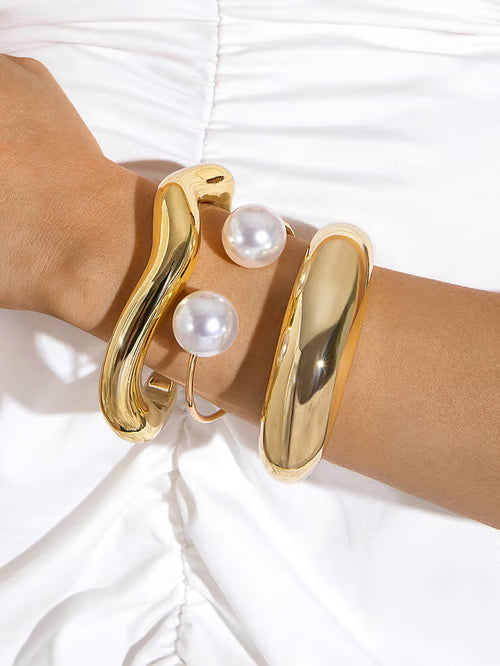 Geometric Open Bracelet