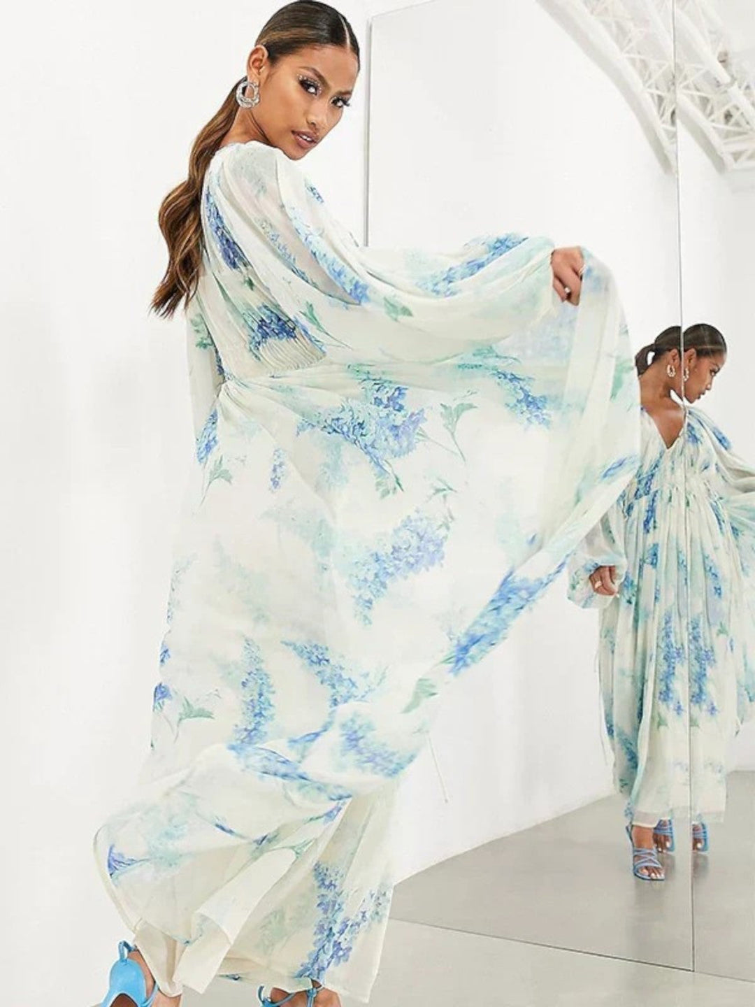 Nora – Blue Ocean Maxi Dress