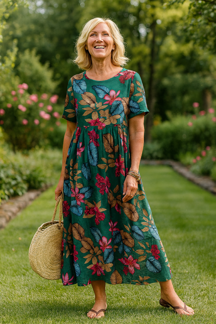 Masie | Breezy Floral Maxi Dress – Where Comfort Meets Confidence