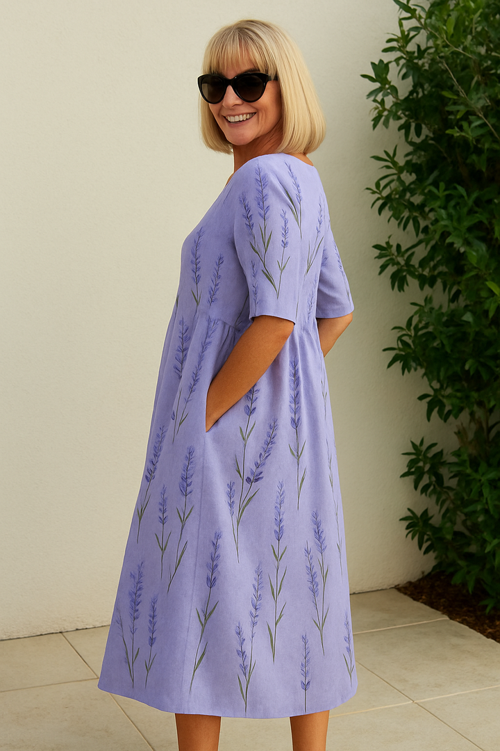 Eliza | Relaxed Midi Dress - Effortless Elegance, Everyday Comfort