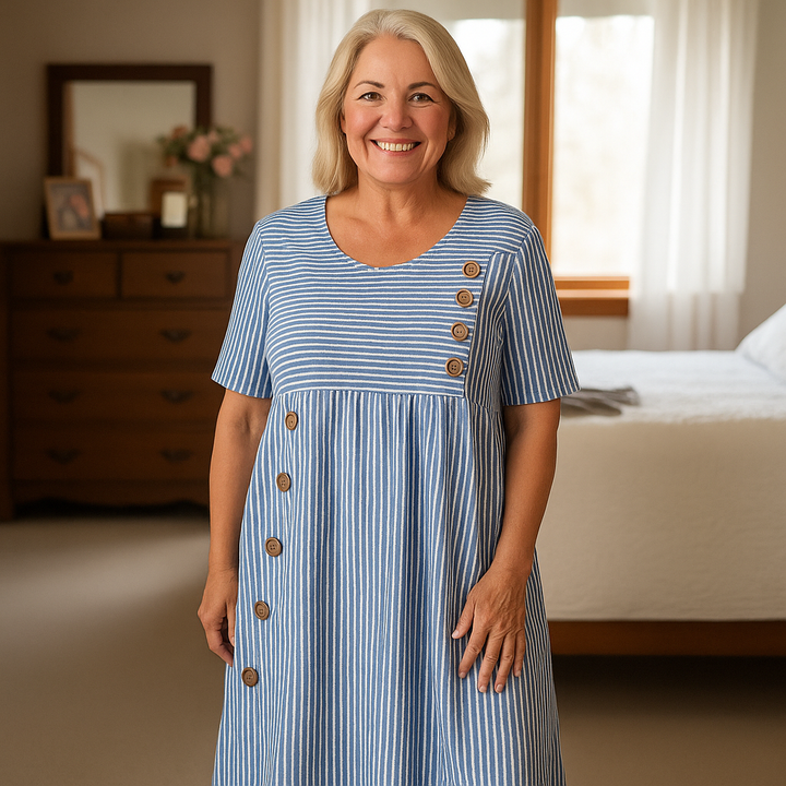 Nadine | Elegant Striped Dress