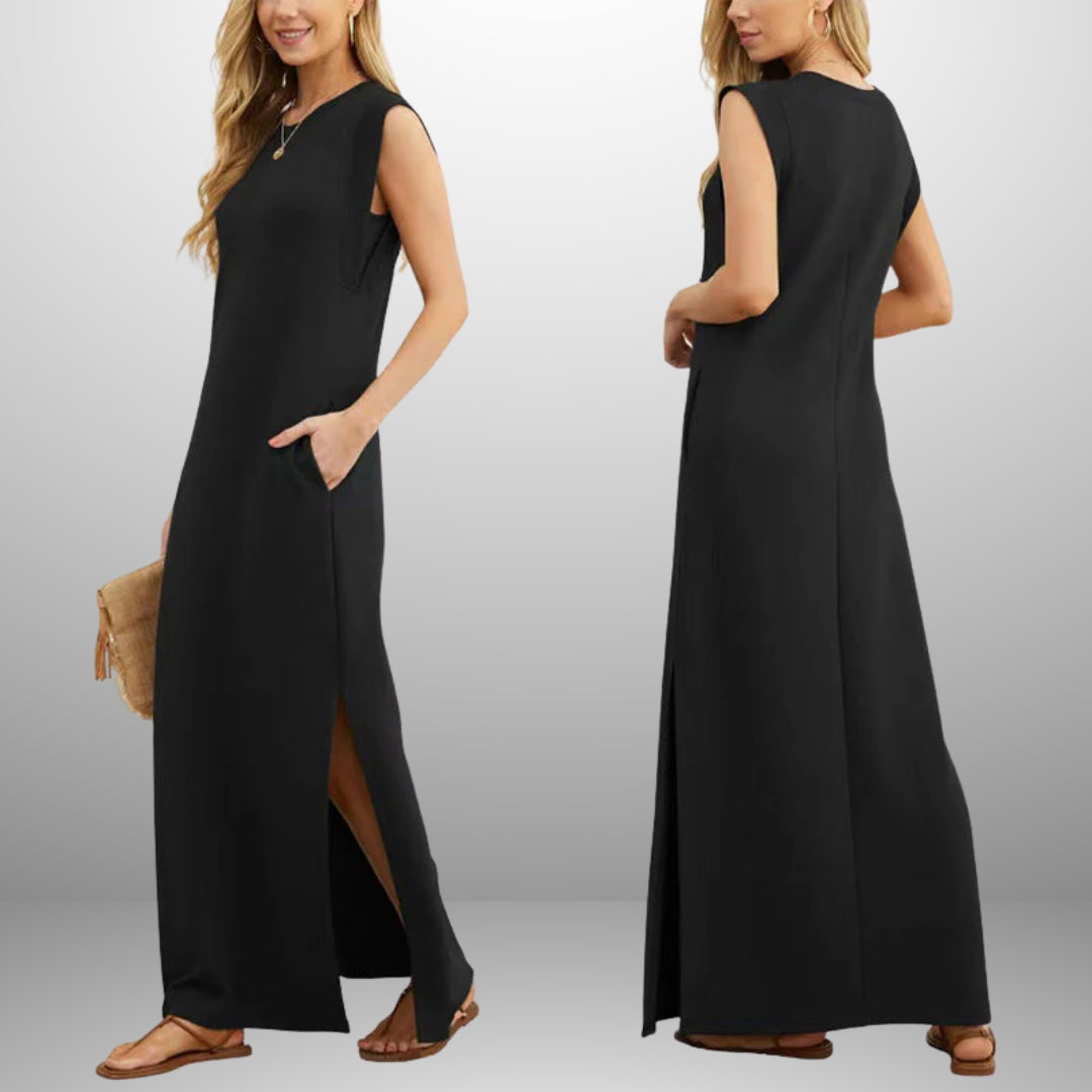 Emma™ | Long Fluid Wrinkle-Free Dress