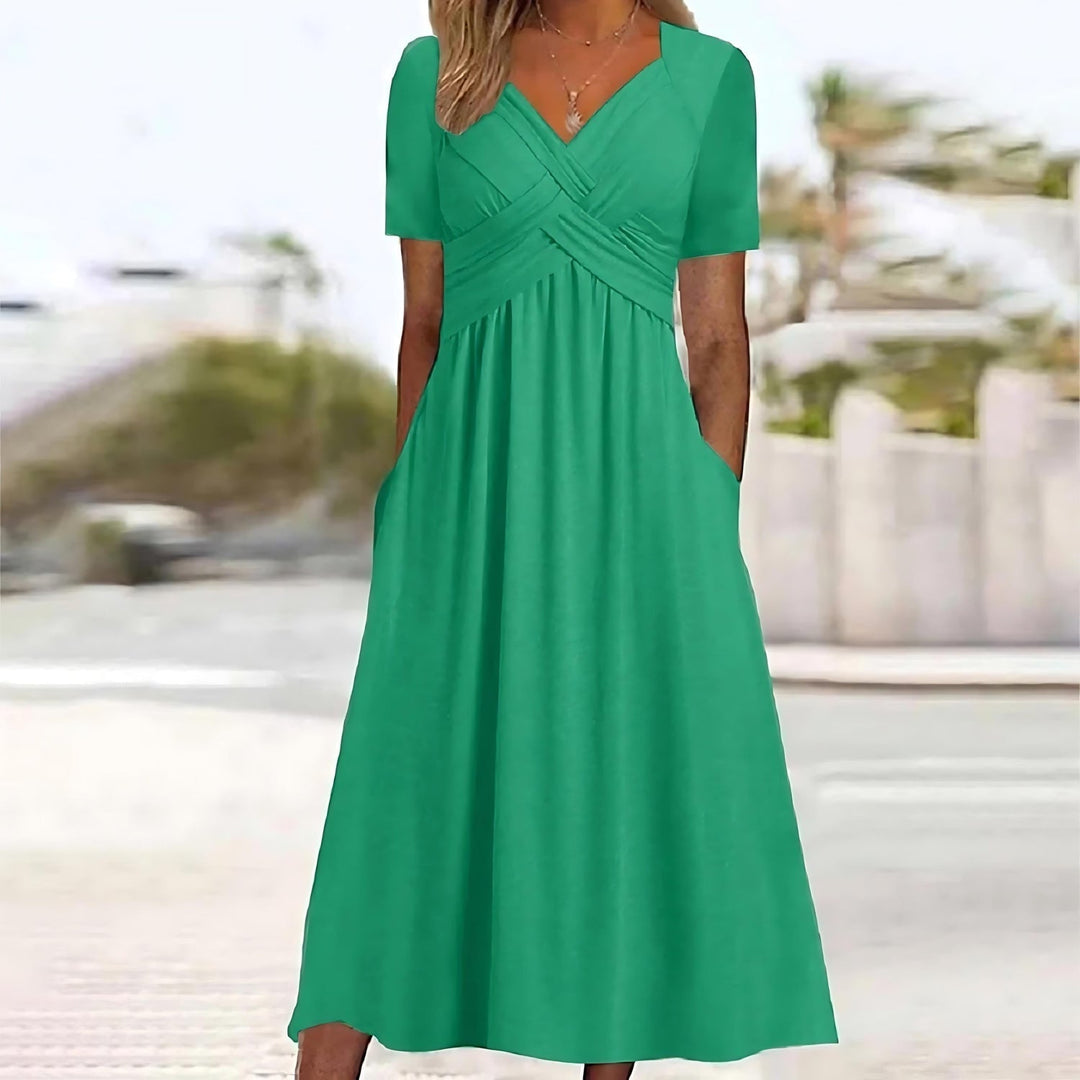 Sofia™ | Sculpted Midi Dress