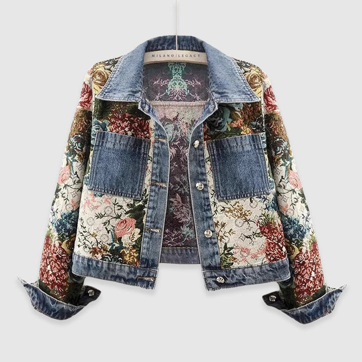 Clara™ - Amoretti Blossom Denim Jacket