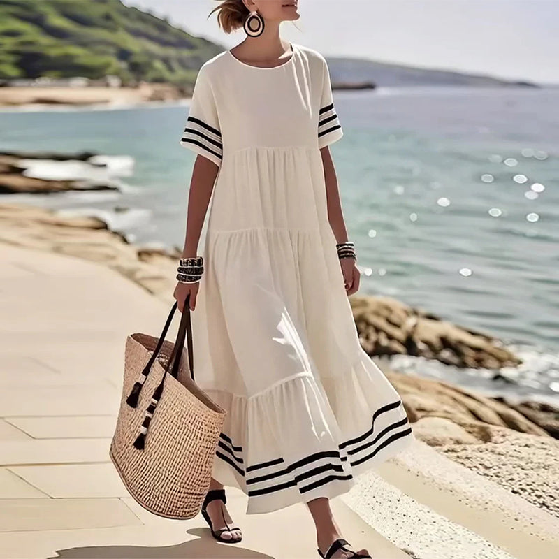 Naomi™ | Women’s Trendy Short Sleeve Vacation Dress