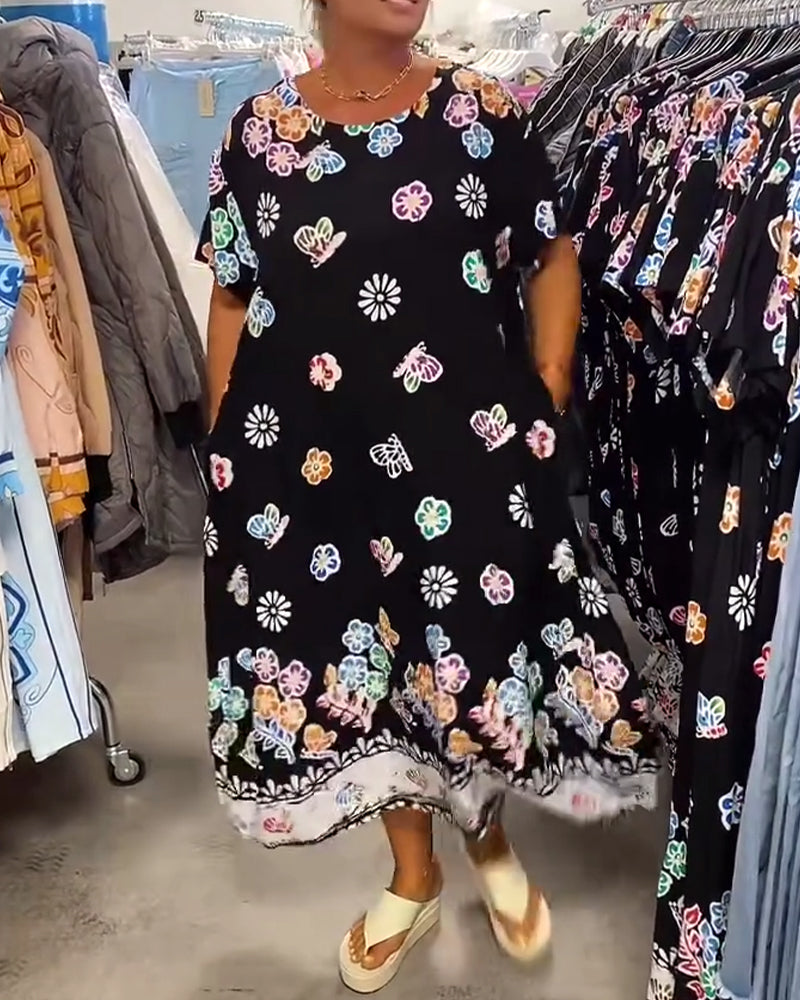 Stella™ | Women’s Oversized Loose-Fit Printed Dress