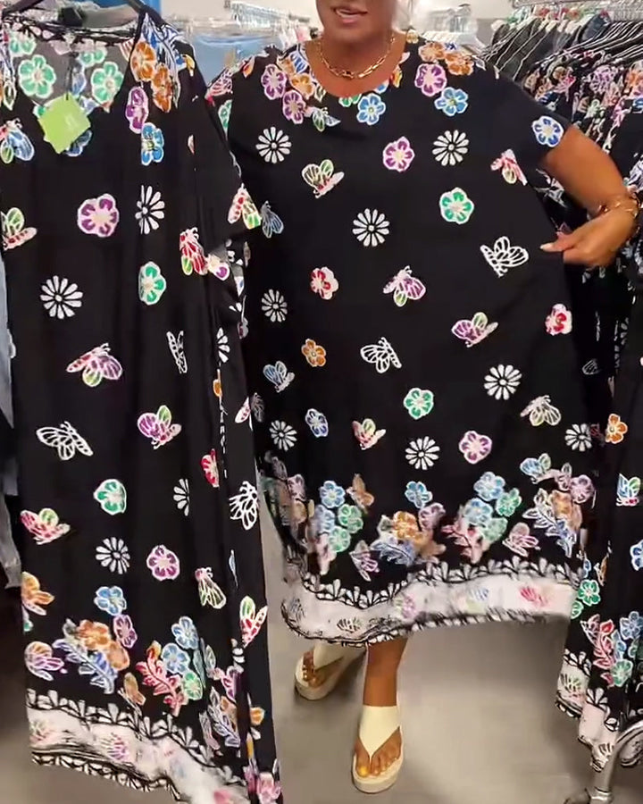 Stella™ | Women’s Oversized Loose-Fit Printed Dress