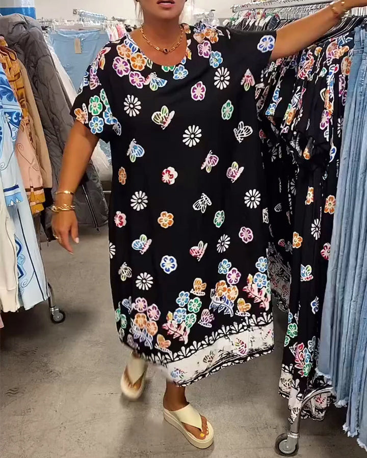 Stella™ | Women’s Oversized Loose-Fit Printed Dress