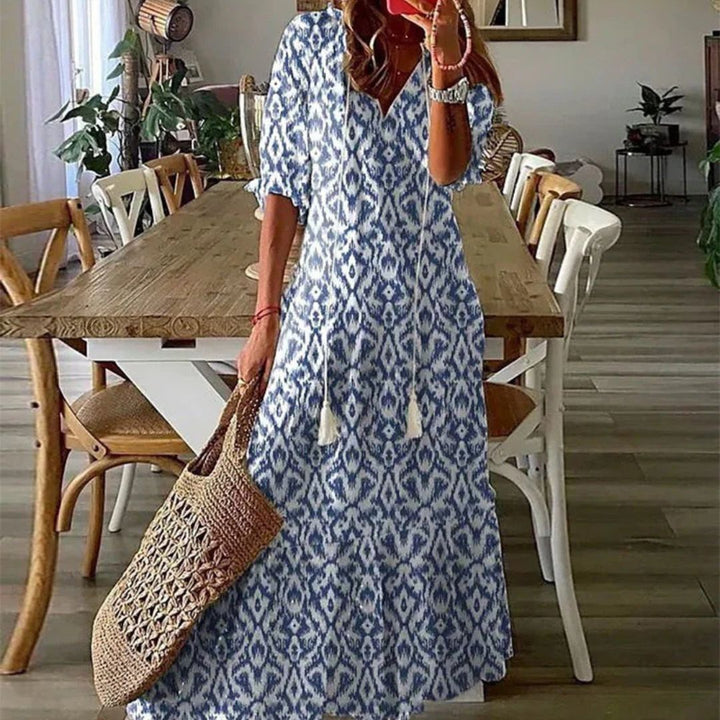 Dianna™ – Bohemian Belly-Concealing Dress