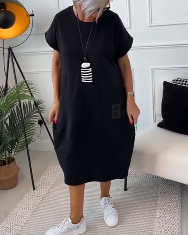Melly™ | Stylish Short Sleeved Dress