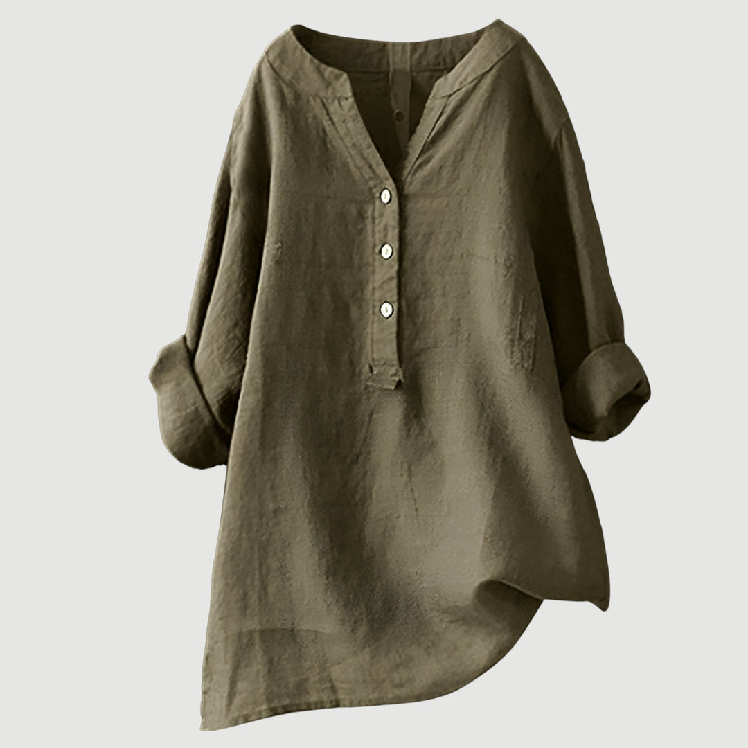 Éabha – Airy Linen Blouse