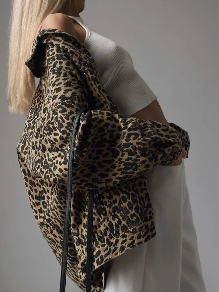 Tatiana™ - Elegant Leopard Print Jacket