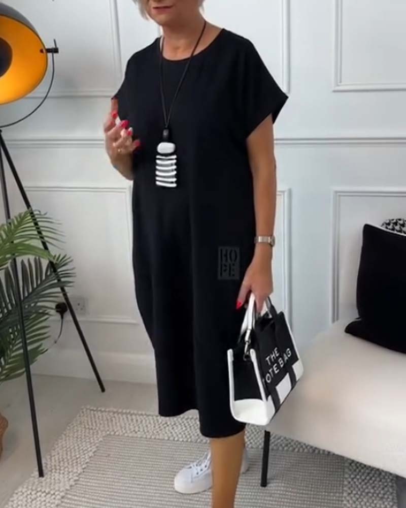 Melly™ | Stylish Short Sleeved Dress