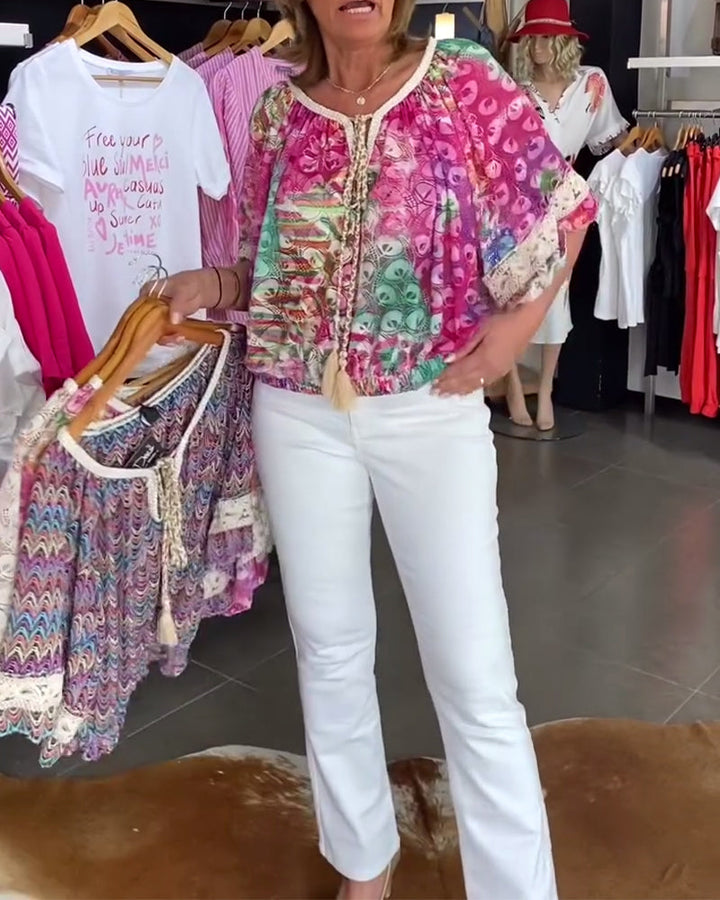 Sophie™ | Women’s Loose-Fit Blouse with Bohemian Print
