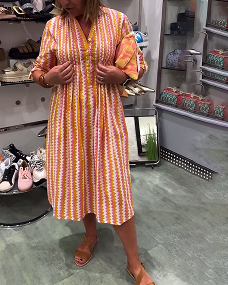 Nora™ | Women’s Dress with Wavy Pattern
