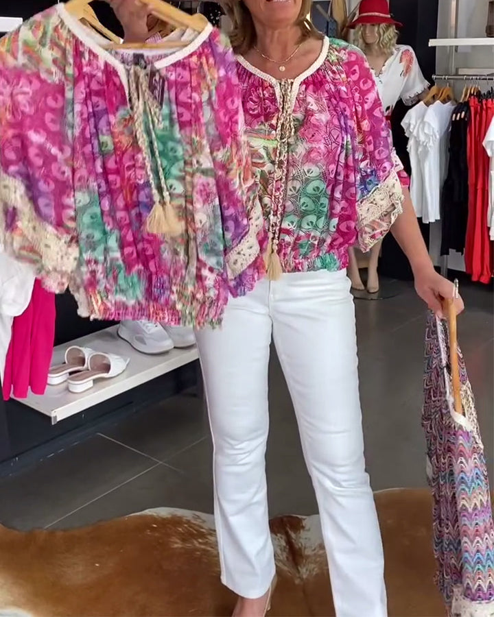 Sophie™ | Women’s Loose-Fit Blouse with Bohemian Print