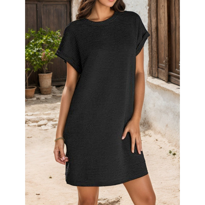 Doreen™ | Casual Pocket Roll-Sleeve Dress