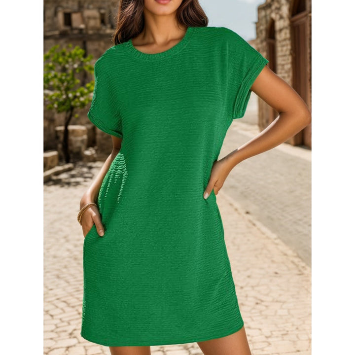 Doreen™ | Casual Pocket Roll-Sleeve Dress