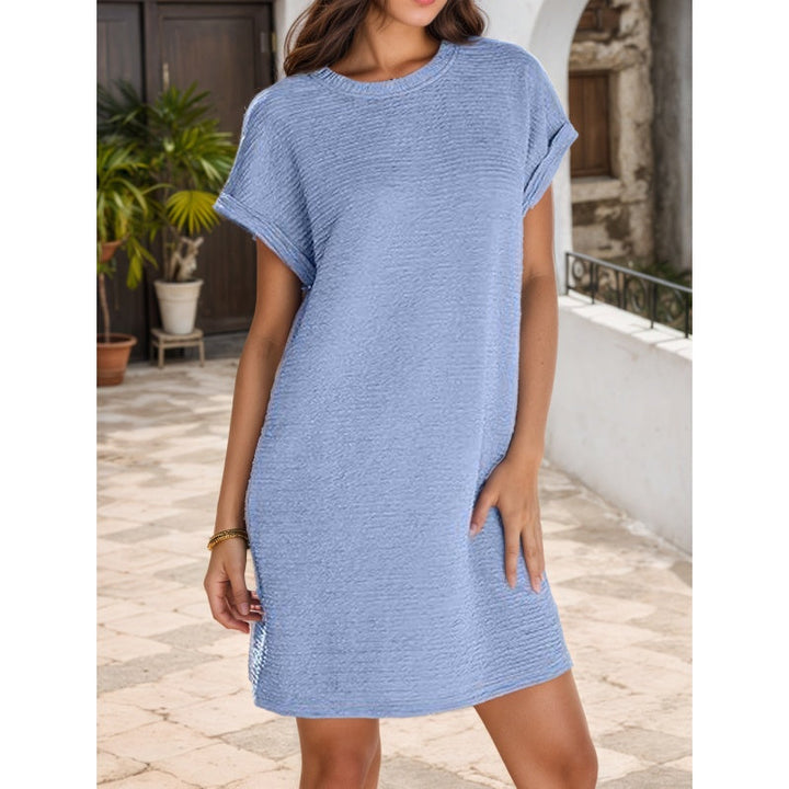 Doreen™ | Casual Pocket Roll-Sleeve Dress