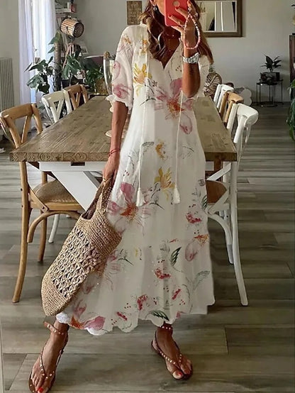 Dianna™ – Bohemian Belly-Concealing Dress